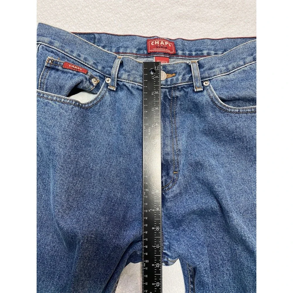 Chaps Denim Men's Blue Classic Fit Straight Leg Jeans 34x30 100% Cotton